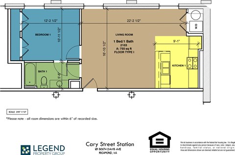 Floorplan Cary Street Station